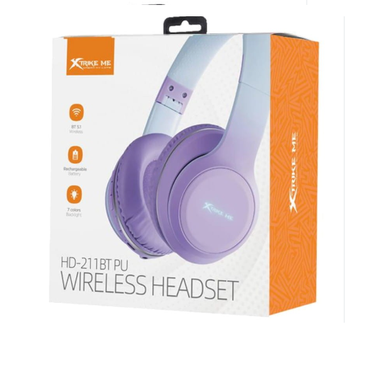 Auricular Inalambrico Xtrike Me HD 211 BT PK